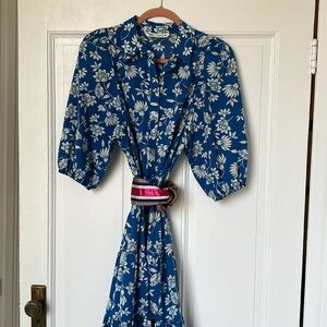 Zara Blue Floral Dress